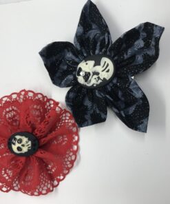 Skull Fabric Flowers
