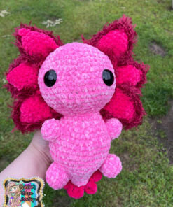 Axolotl crochet plushie