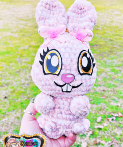 Bunny with standing ears crochet plushie