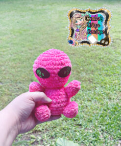 Cute pink alien