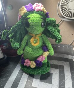 Green girl doll