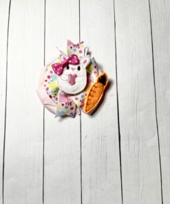 Bunny pinwheel bow